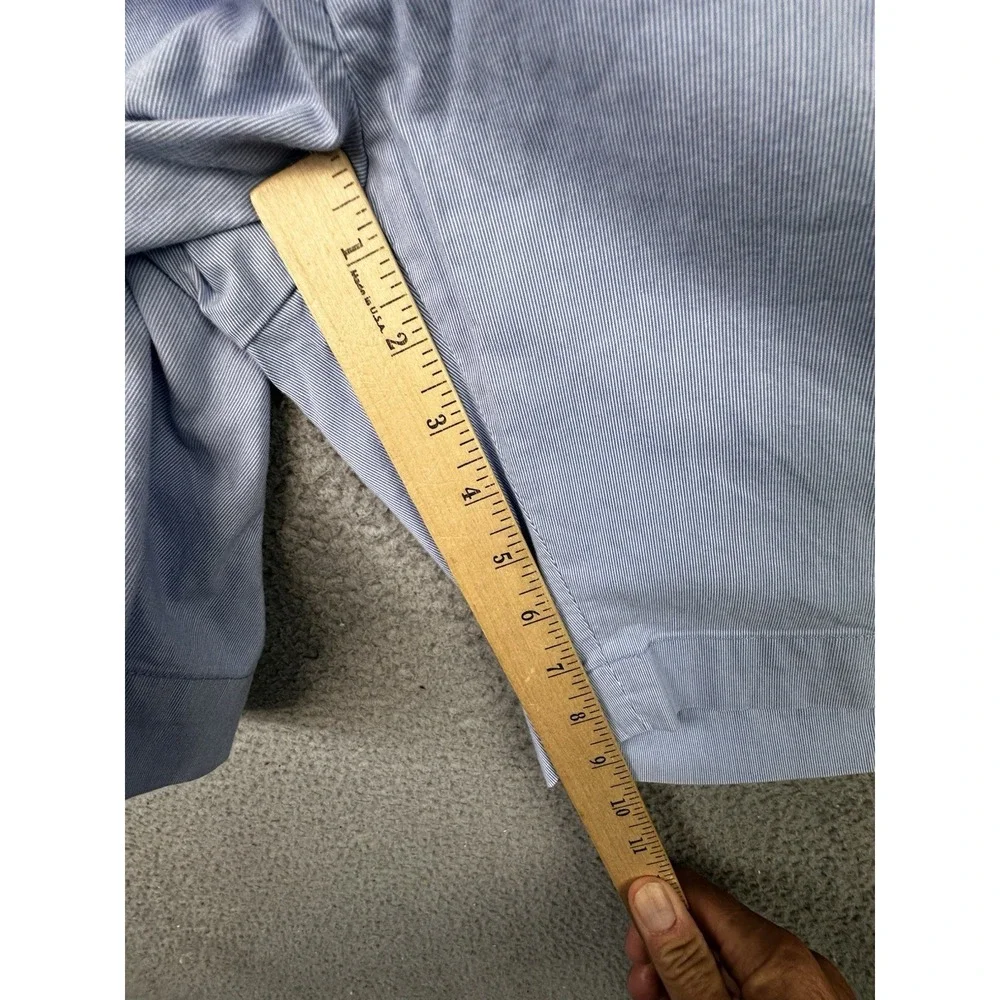 Polo Ralph Lauren Shorts Mens 40 Blue Striped Stretch Straight Fit Chino 9